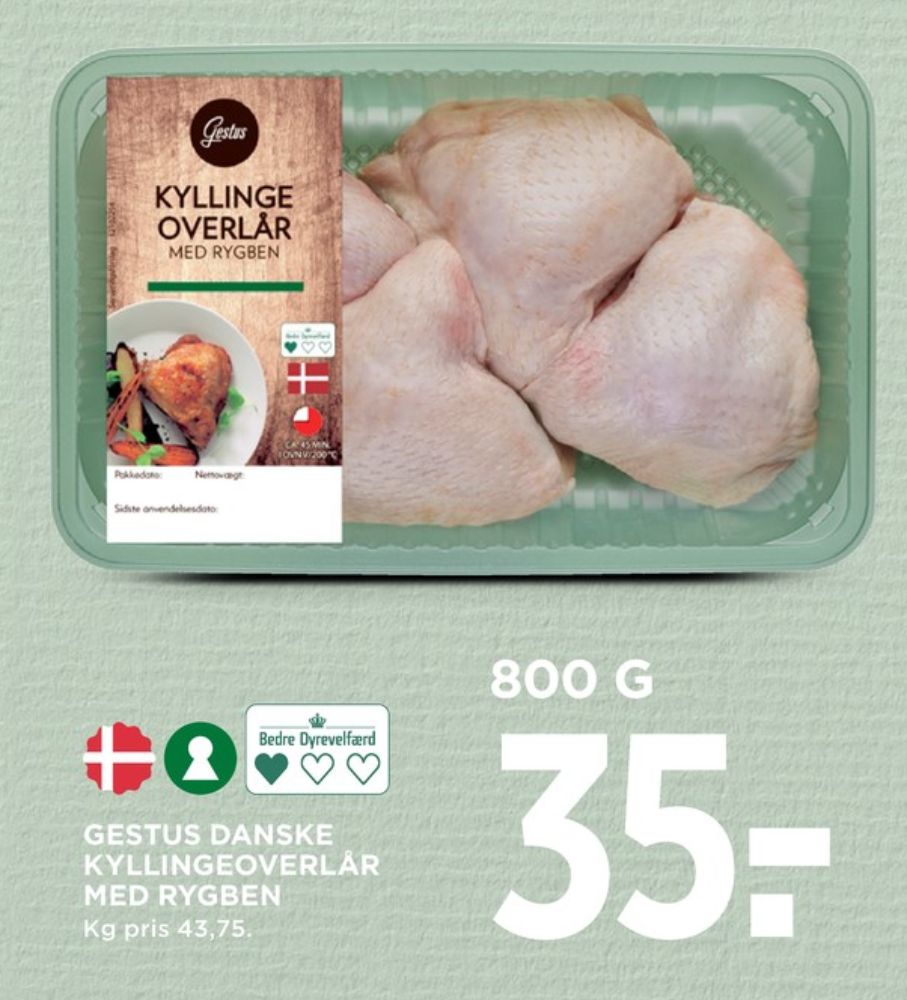 Gestus, Kyllingeoverlår