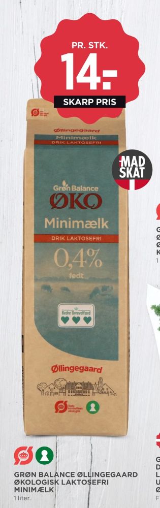 Grøn Balance Øllingegaard, Minimælk 0,4%