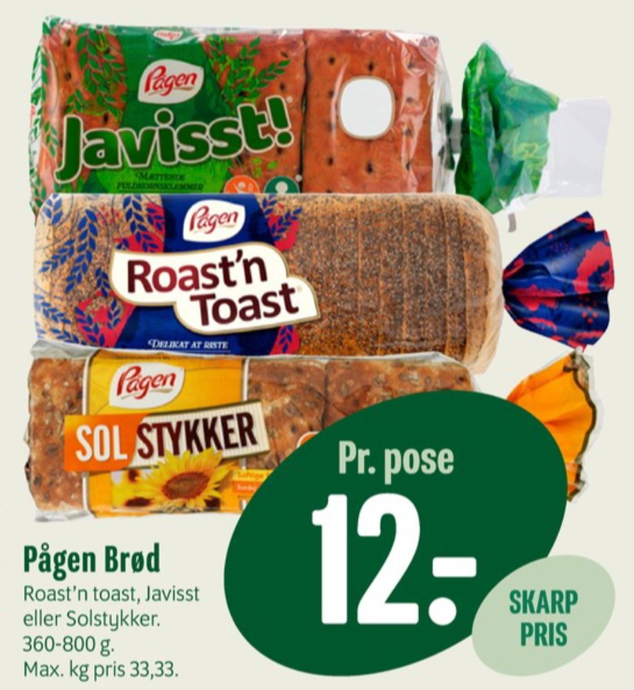 Pågen Roast n Toast, Toastbrød