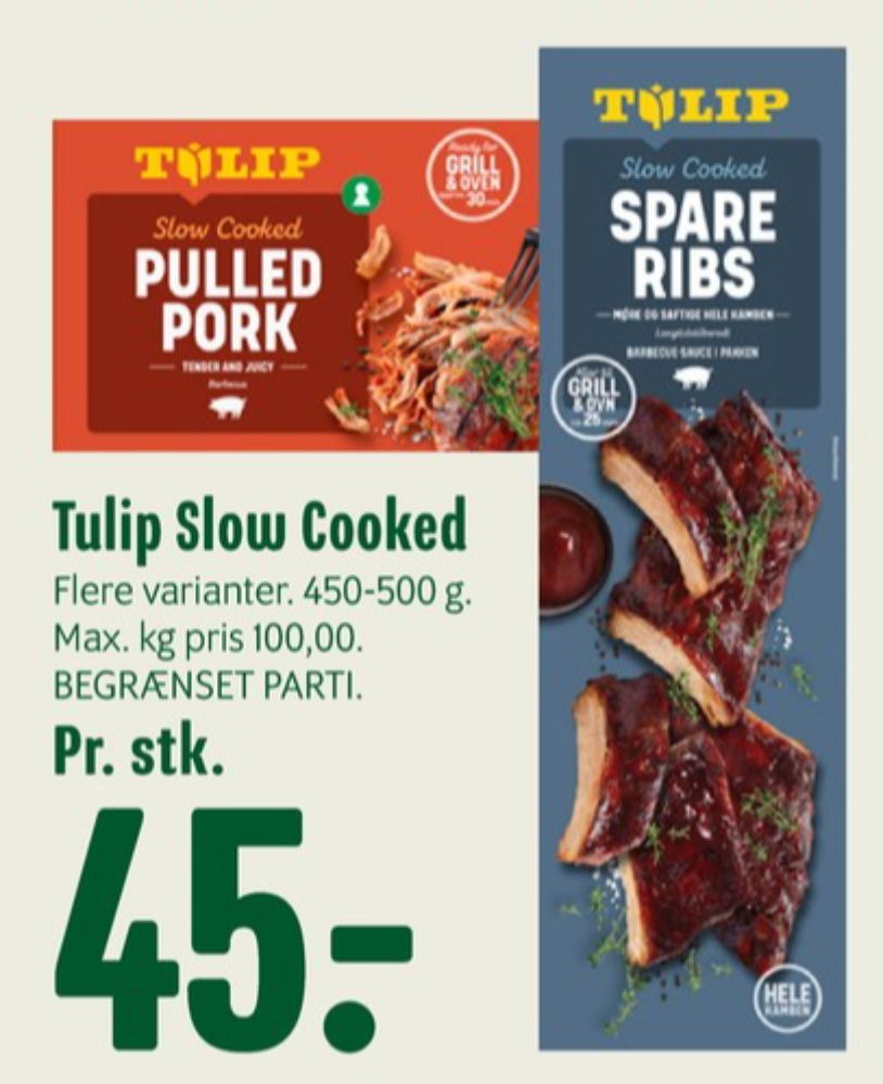 Tulip, Spareribs