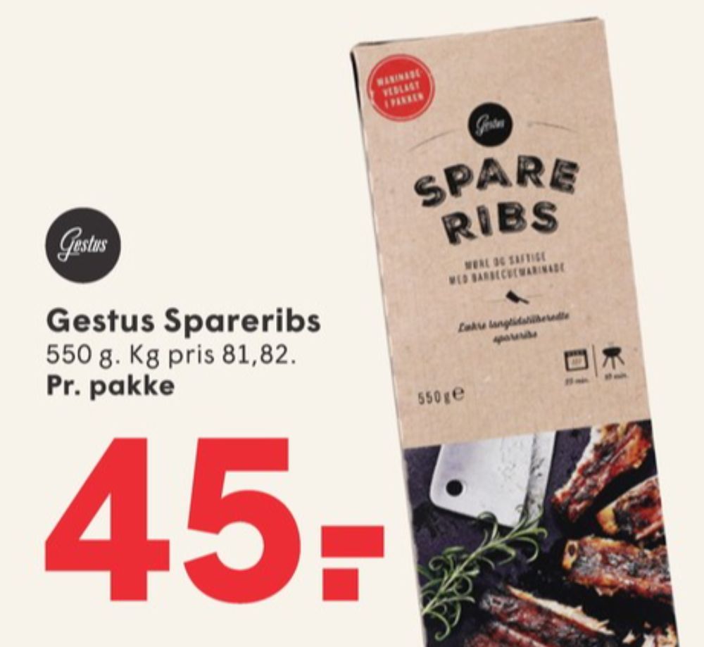 Gestus, Spareribs