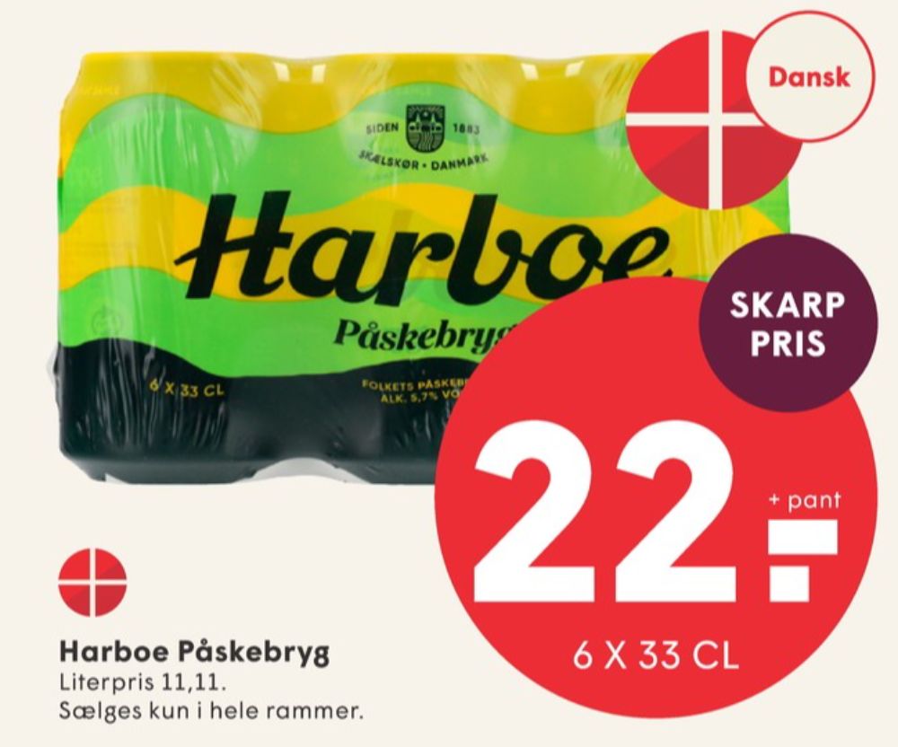 Harboe Påskebryg, Øl 6 pk.