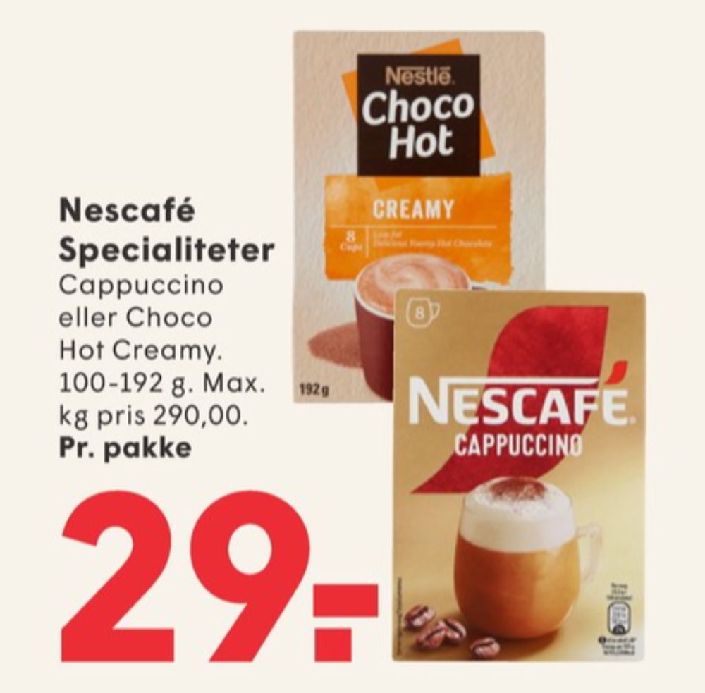 Nescafe, Instant Kaffe Cappuccino