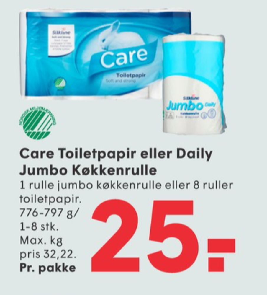 Silkline Care, Toiletpapir