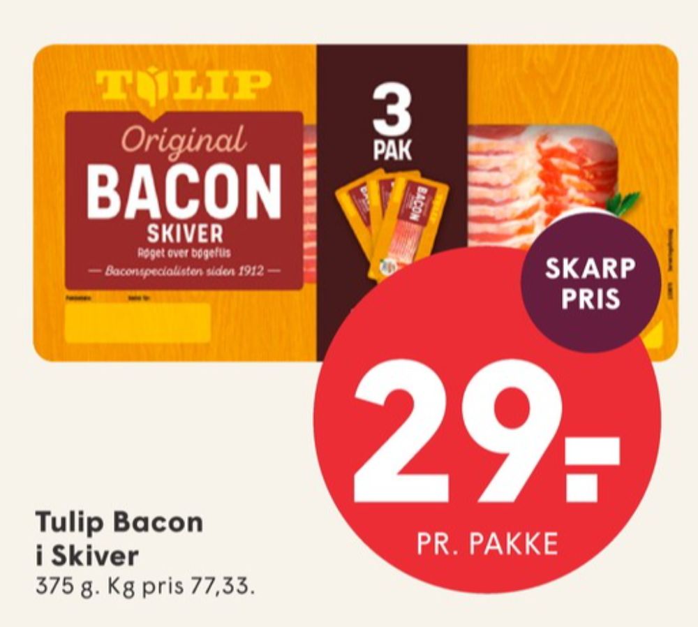Tulip, Baconskiver