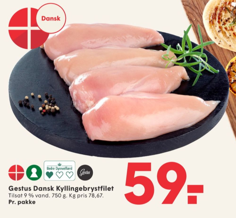 Gestus, Kyllingebrystfilet