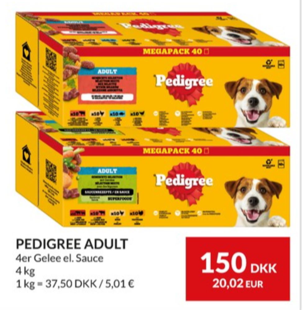 Pedigree, Hundefoder