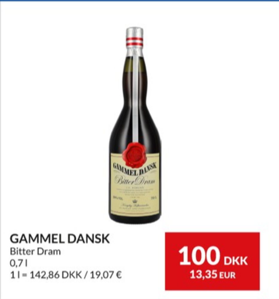 Gammel Dansk, Bitter