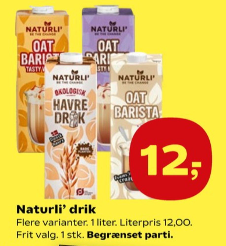 Naturli' Oat Barista Tasty Wiener, Havredrik
