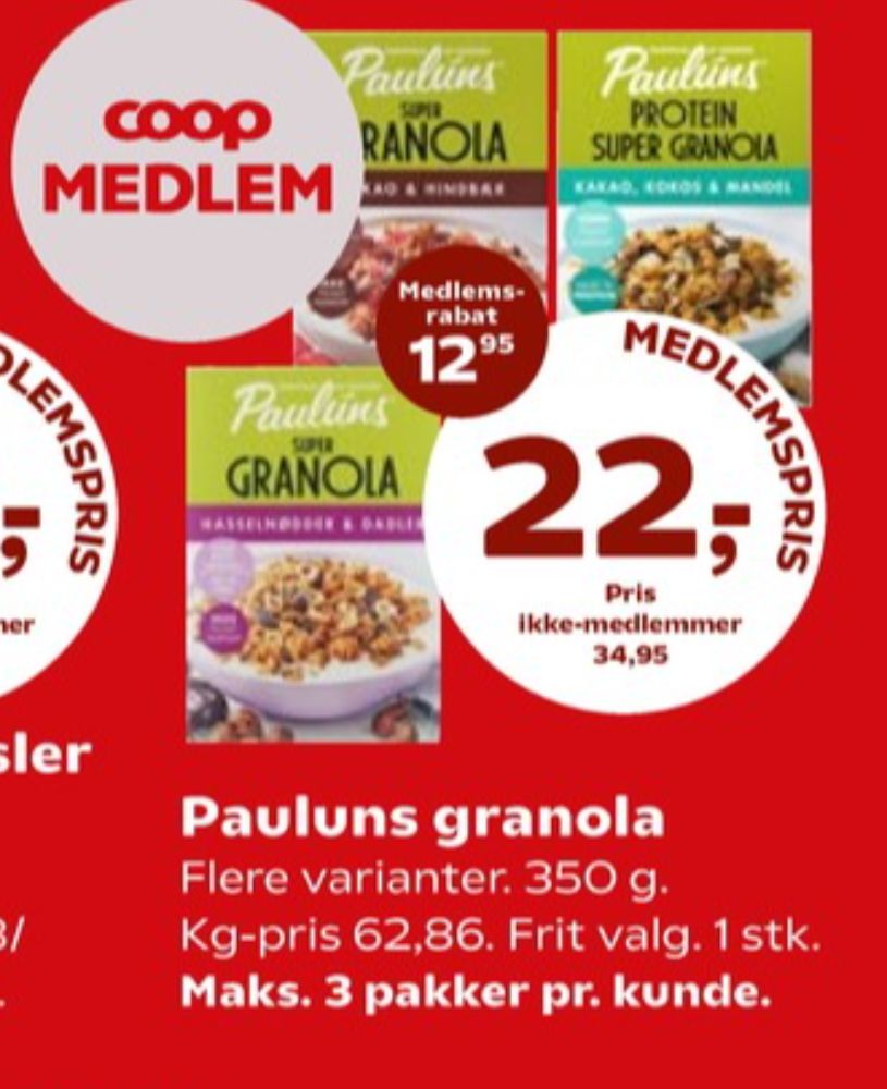 Pauluns, Granola Kakao, Kokos & Mandler
