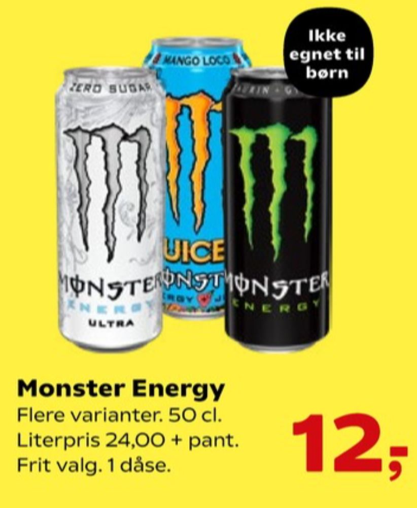 Monster Energy, Energidrik