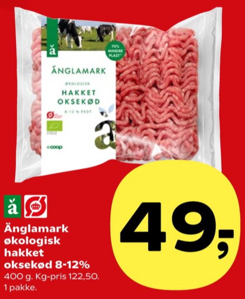 Änglamark, Hakket oksekød 8-12%