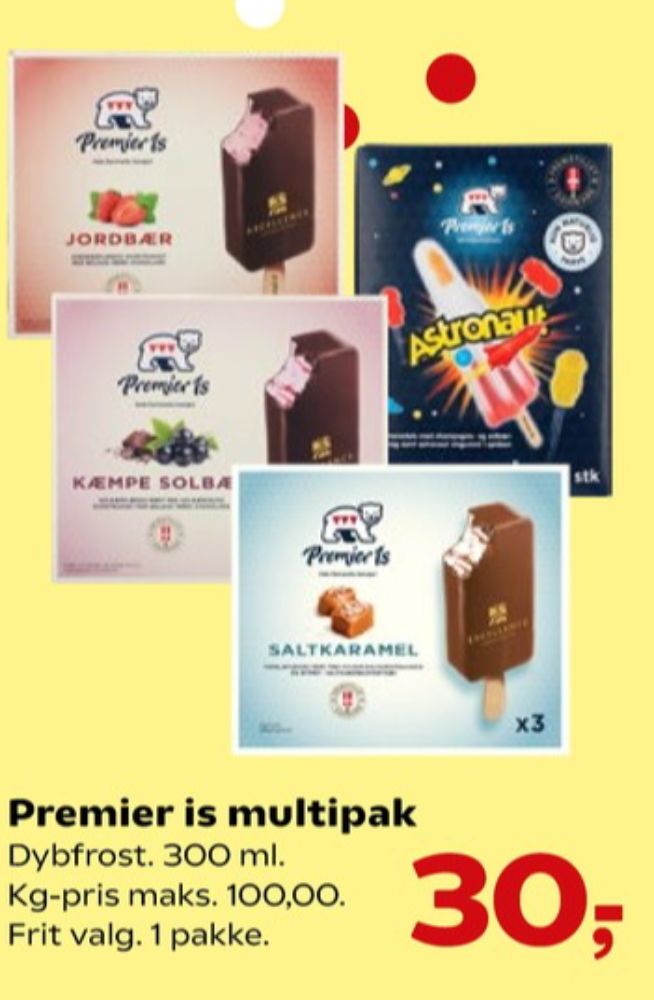 Premier, Astronaut ispinde