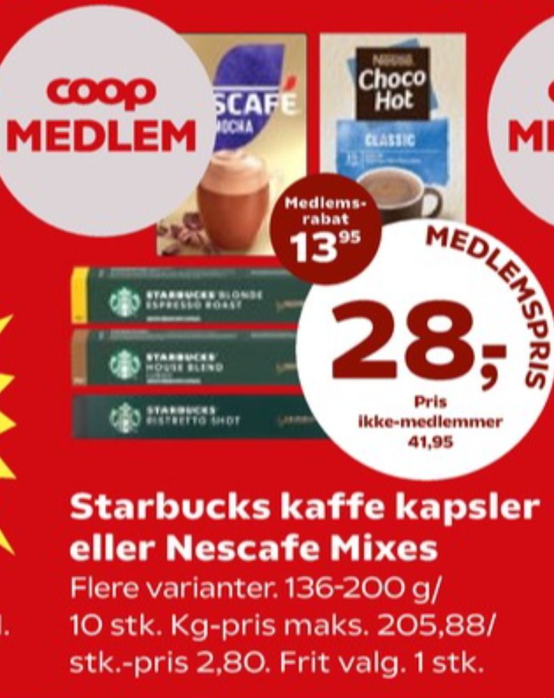 Nescafe Dolce Gusto Mocha, Kaffekapsler