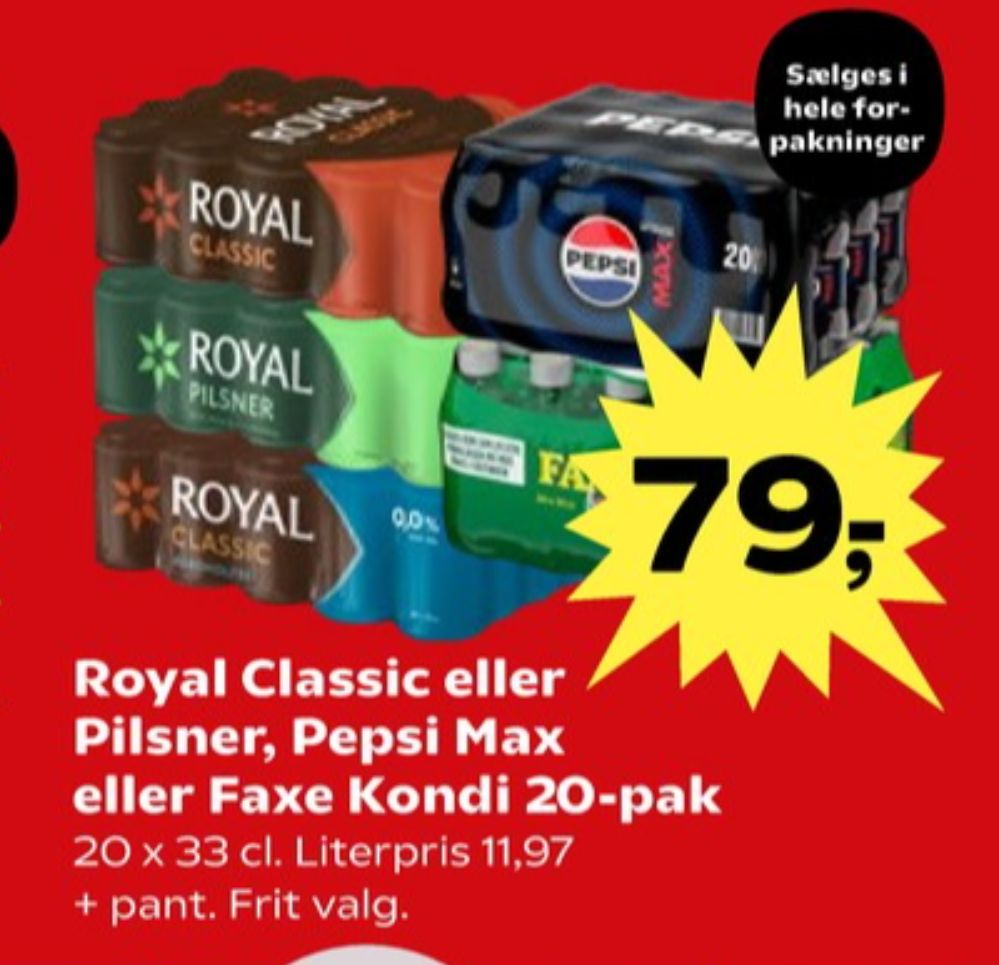 Royal Pilsner, Øl 20 pk.