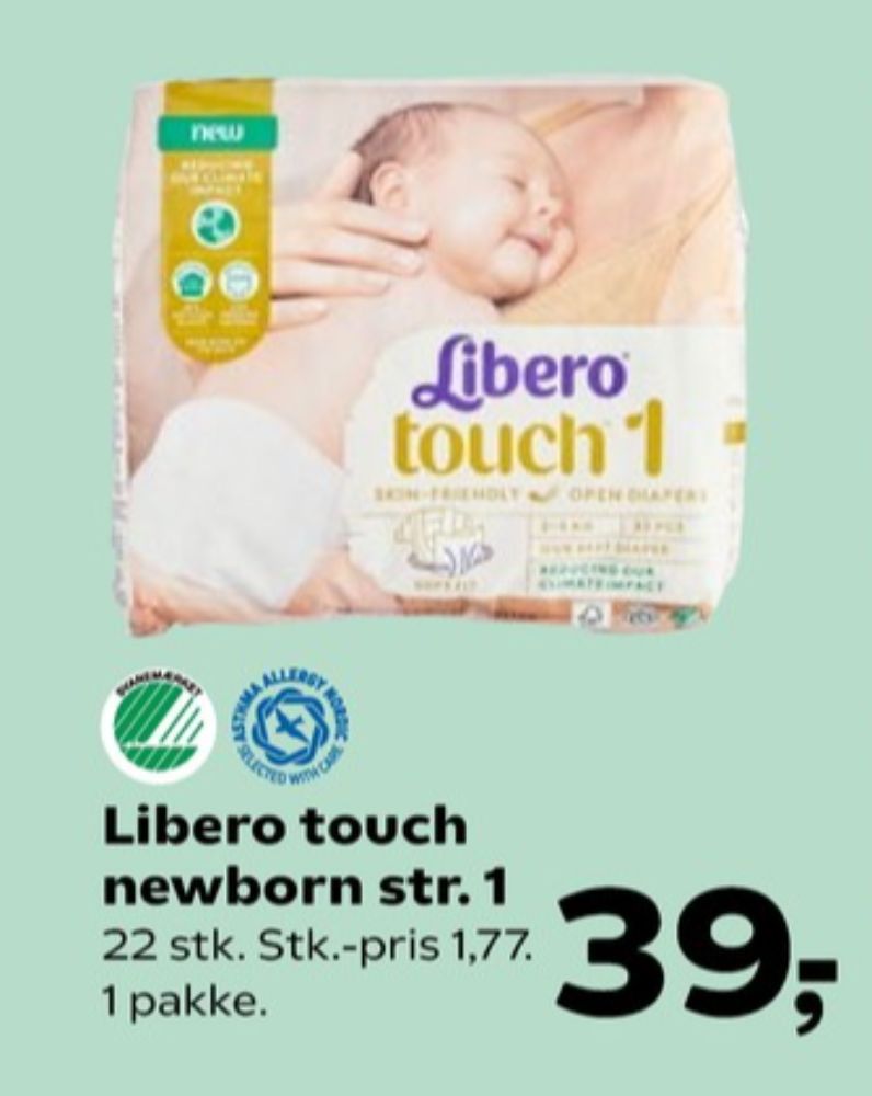 Libero Touch, Bleer str 1 2-5 kg