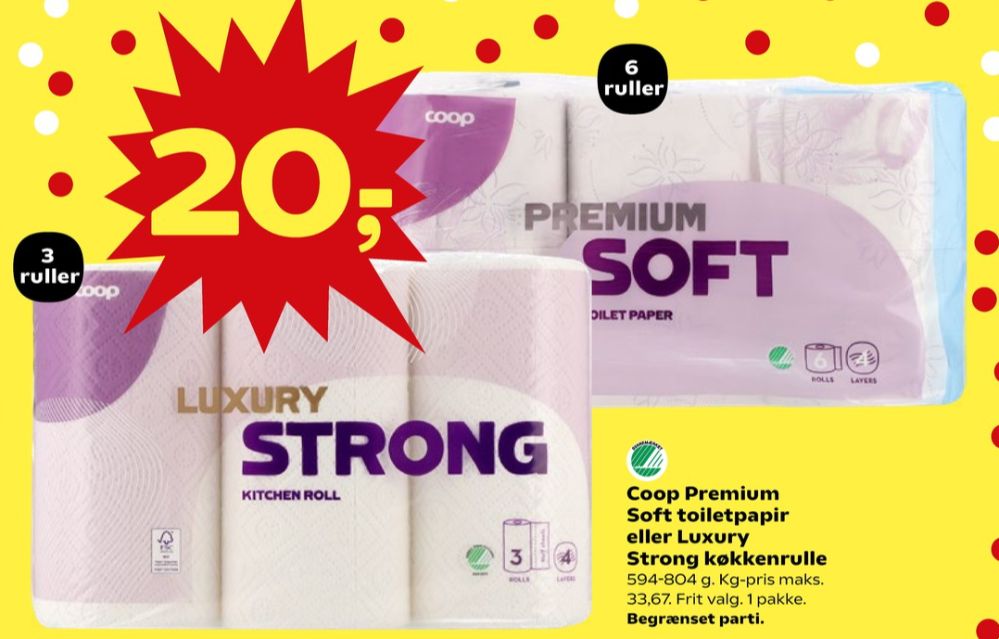 Coop Premium Soft, Toiletpapir
