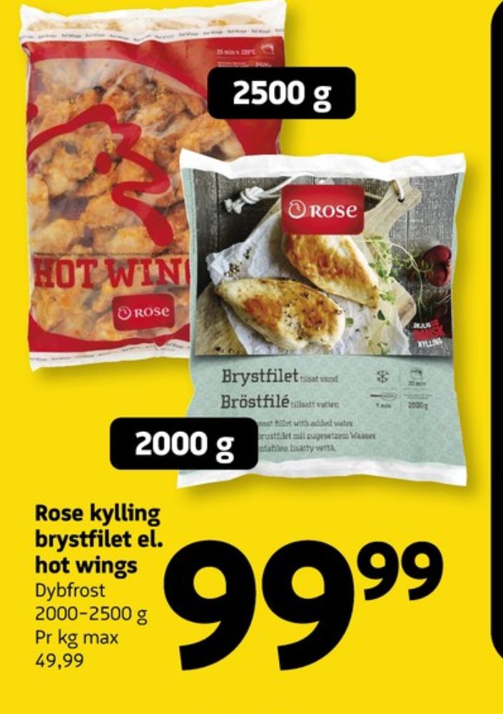 Rose, Kyllingebrystfilet