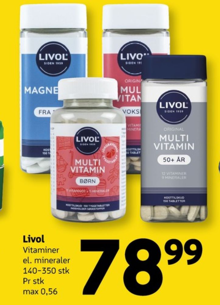 Livol Multi, Mineraler