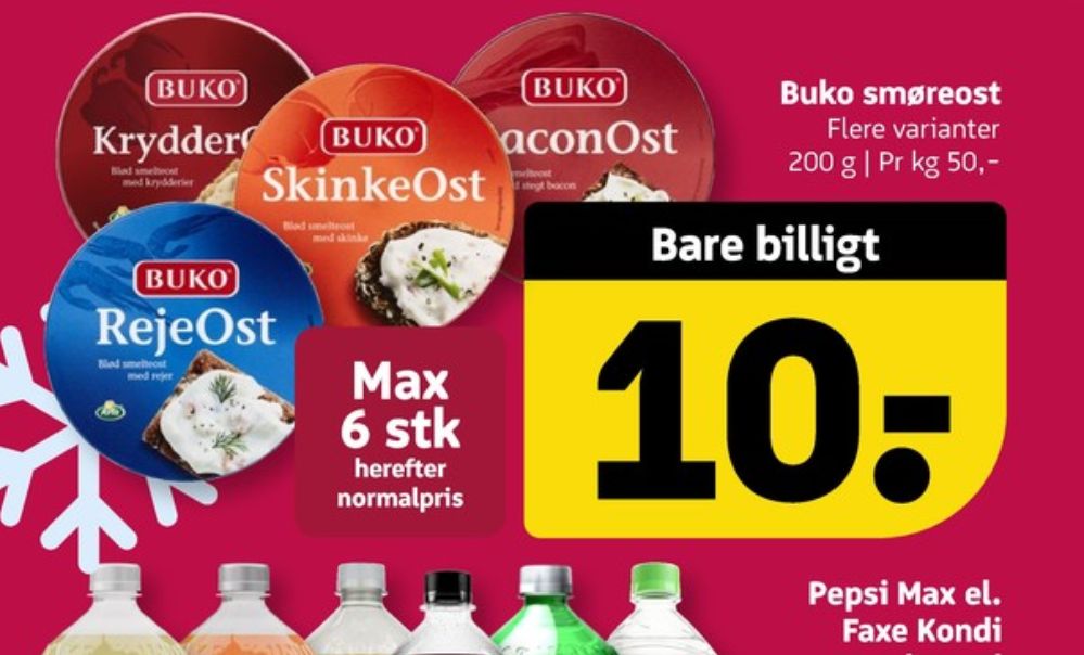 Buko Smelte, Smøreost Baconost