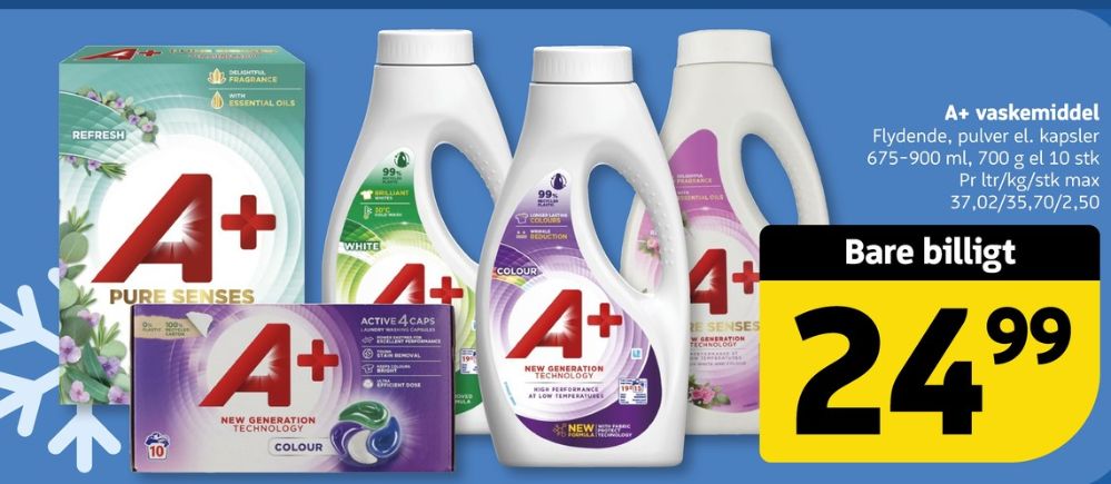 A+, Vaskemiddel-tabs