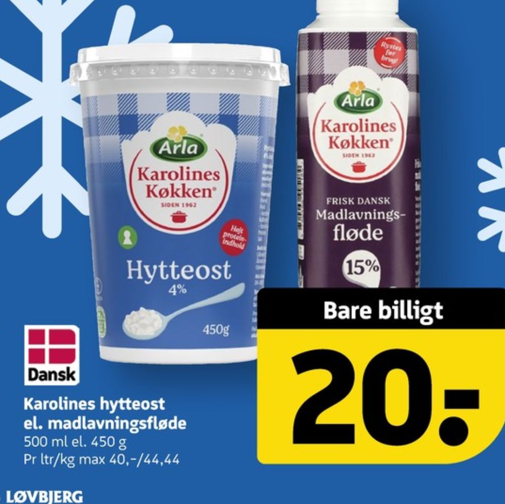 Karolines, Hytteost 4%