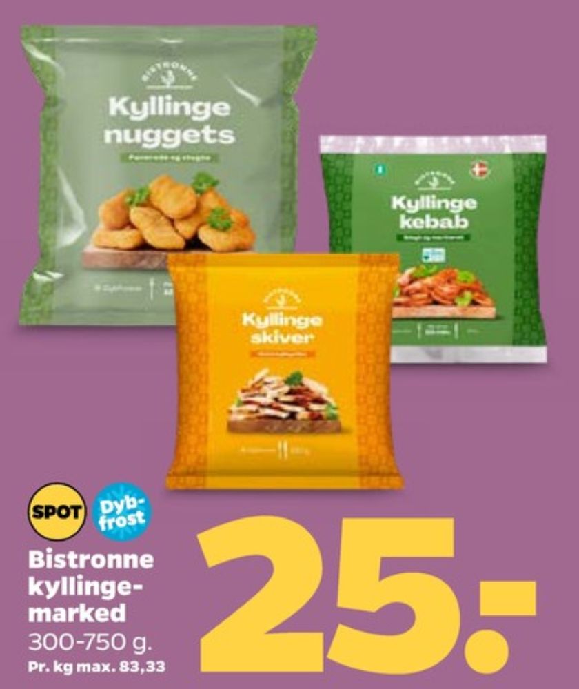 Bistronne, Kyllingenuggets