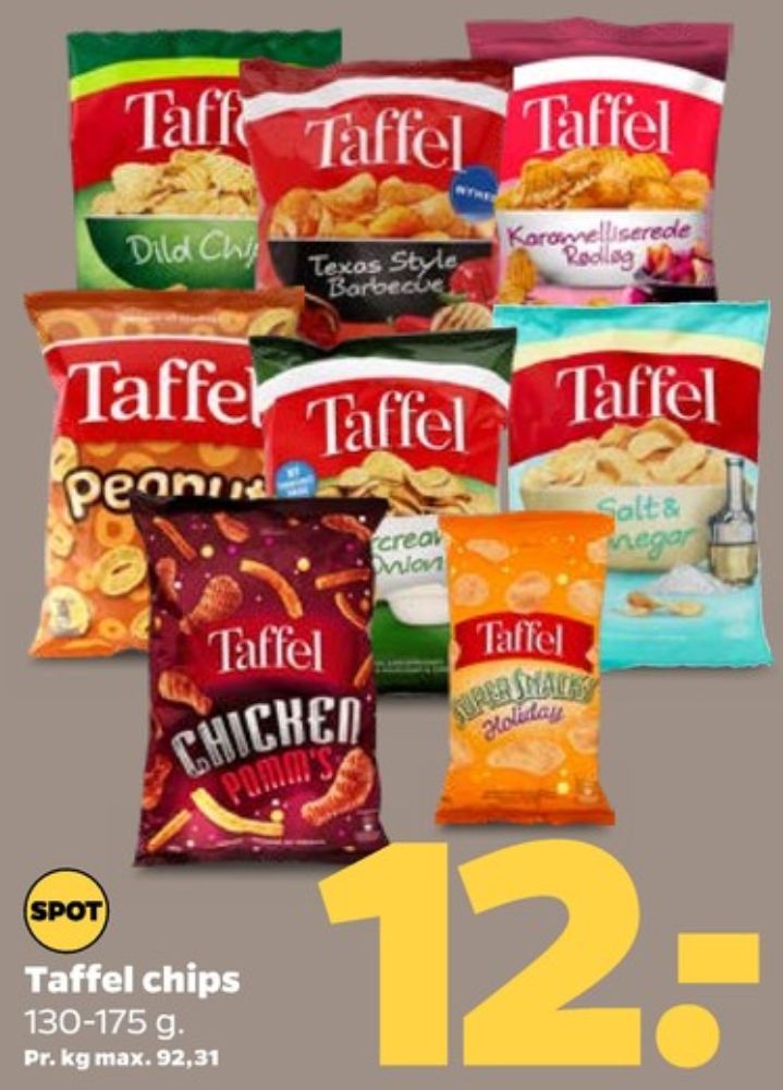 Taffel, Karamelliserede Rødløg Chips