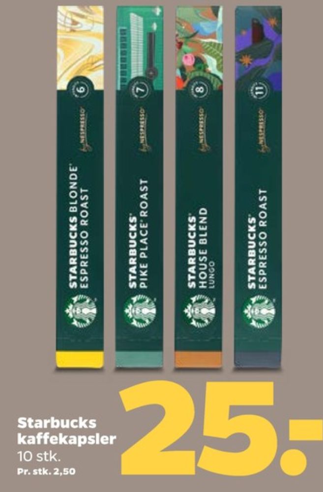 Starbucks Espresso Roast, Kaffekapsler