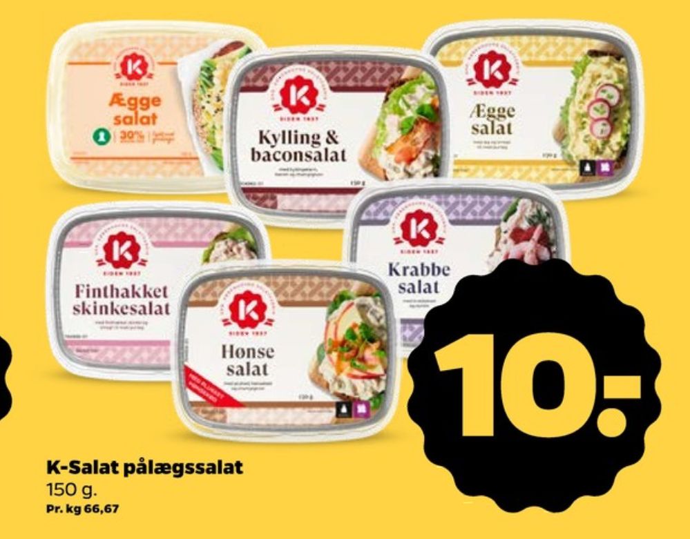 K-salat, Kylling & Baconsalat