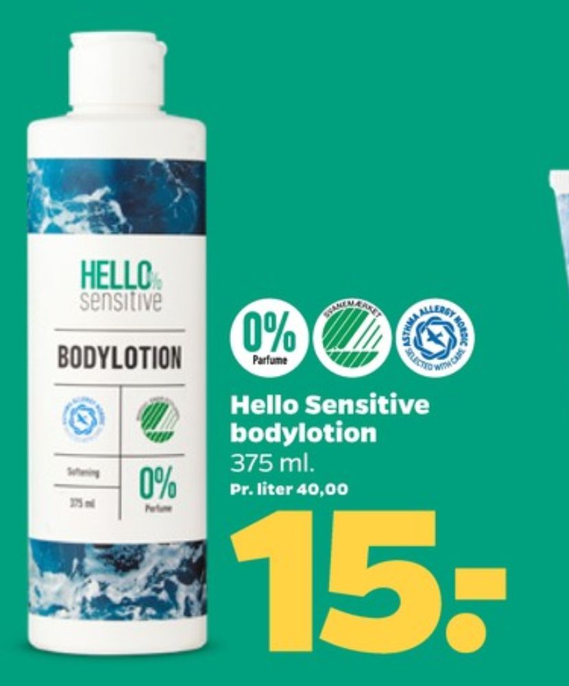 Hello Sensitive, Bodylotion