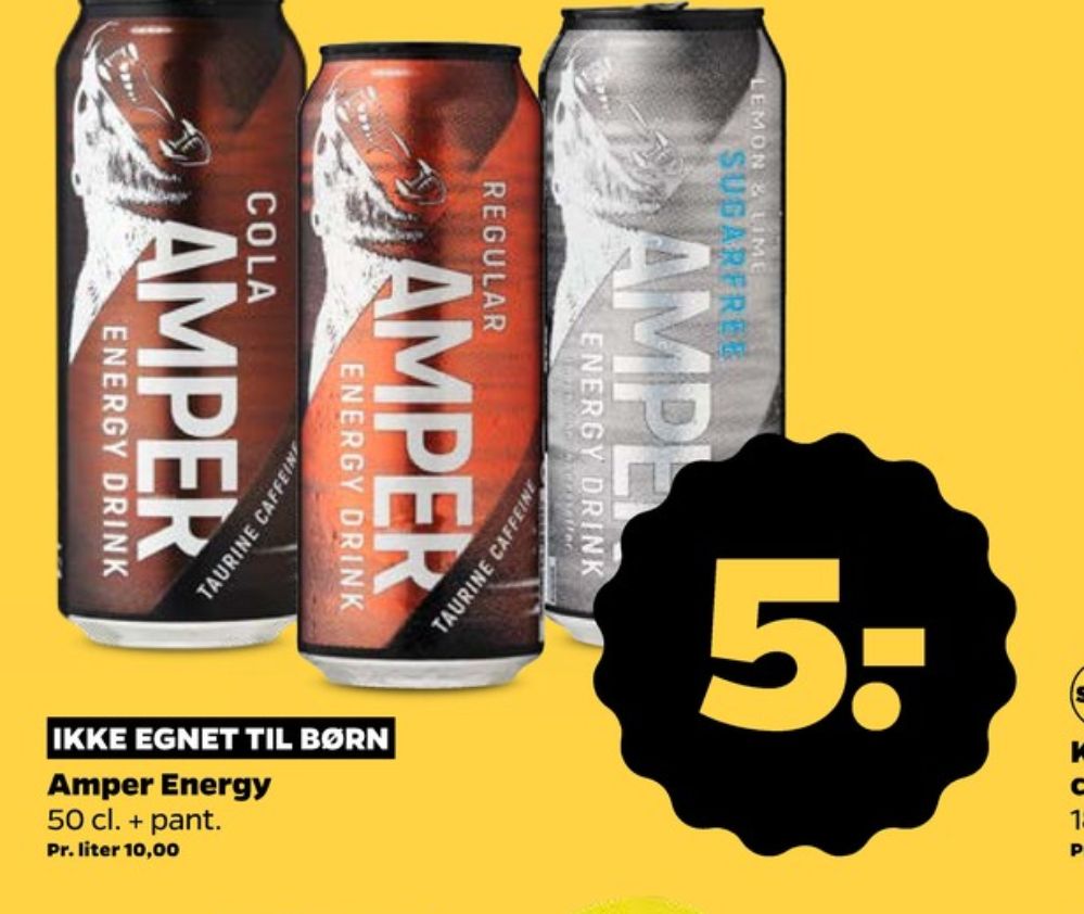 Amper Energy Drink Cola, Energidrik
