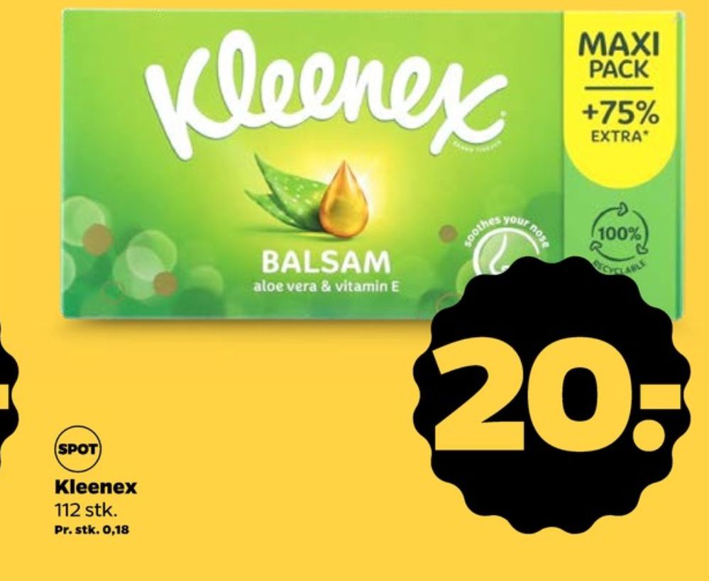 Kleenex, Lommetørklæder