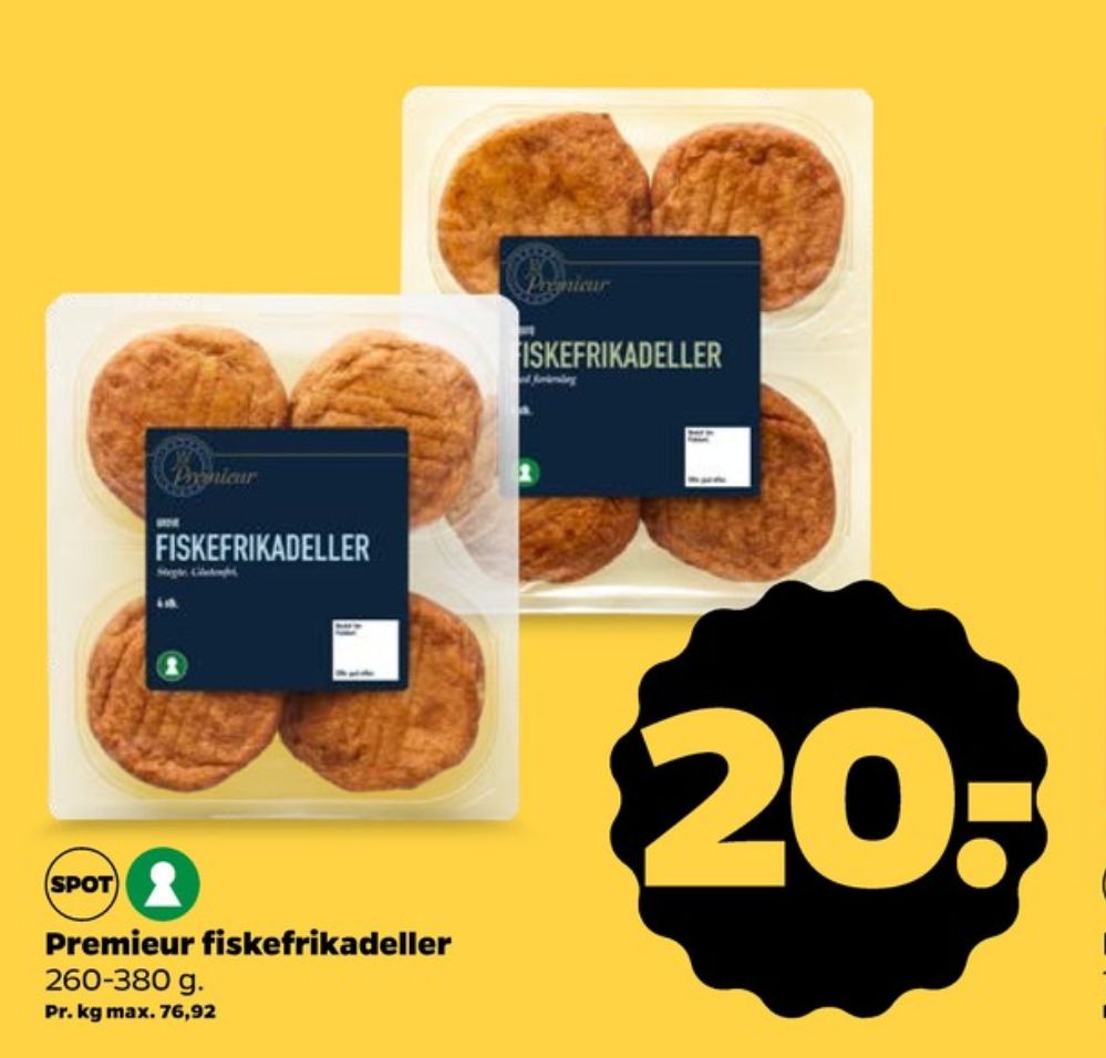 Premieur, Fiskefrikadeller