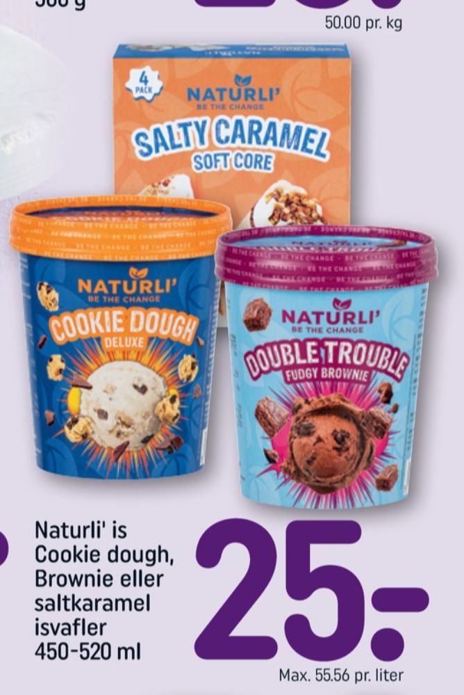 Naturli', Salty Caramel isvaffel