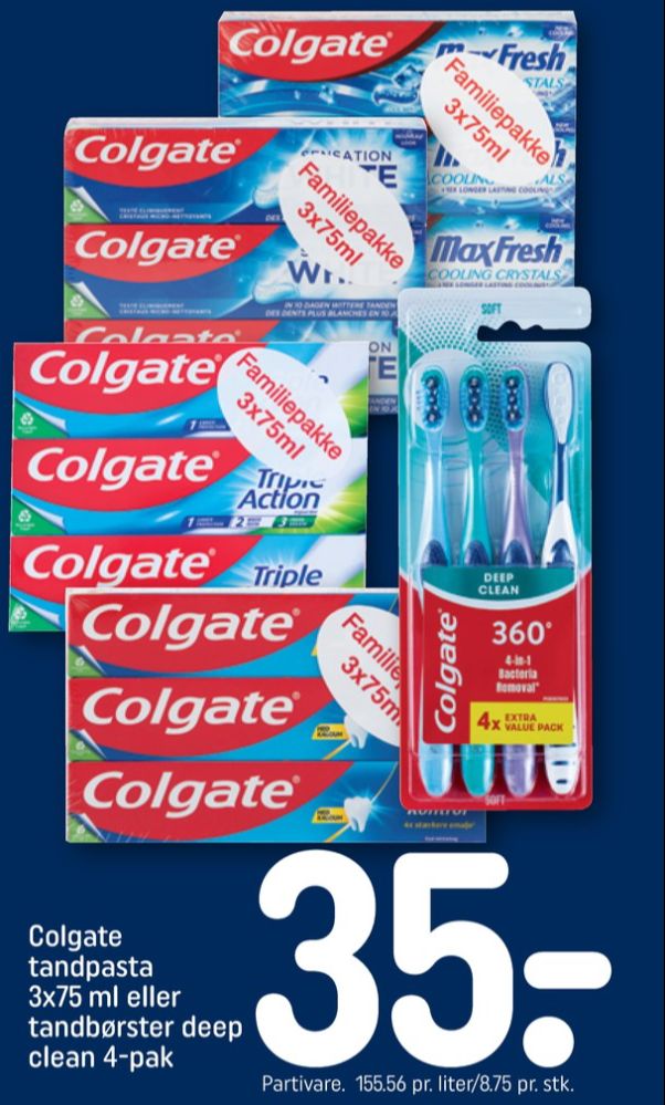 Colgate, Tandbørste