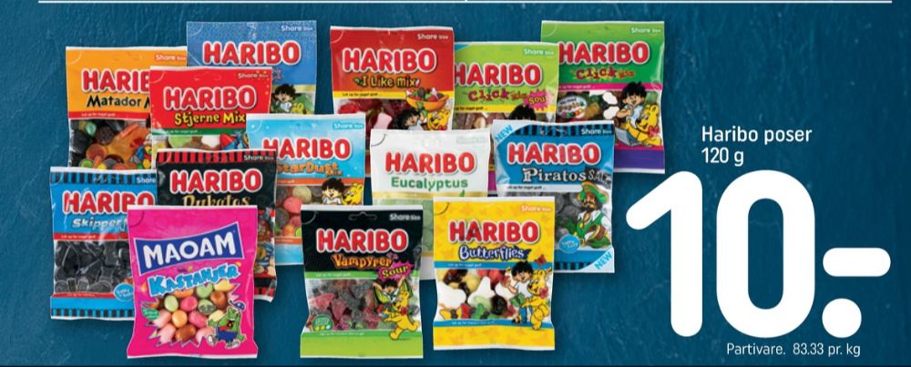 Haribo Butterflies, Slikposer