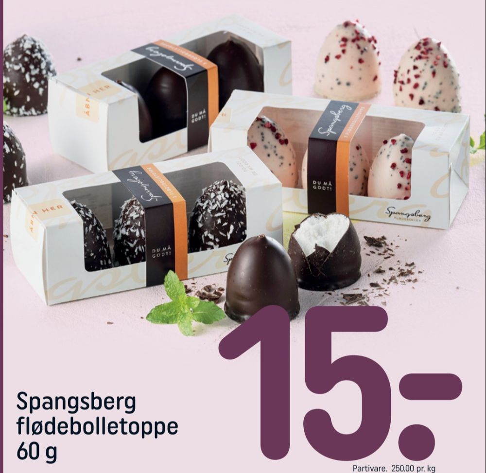 Spangsberg, Flødeboller Kokos