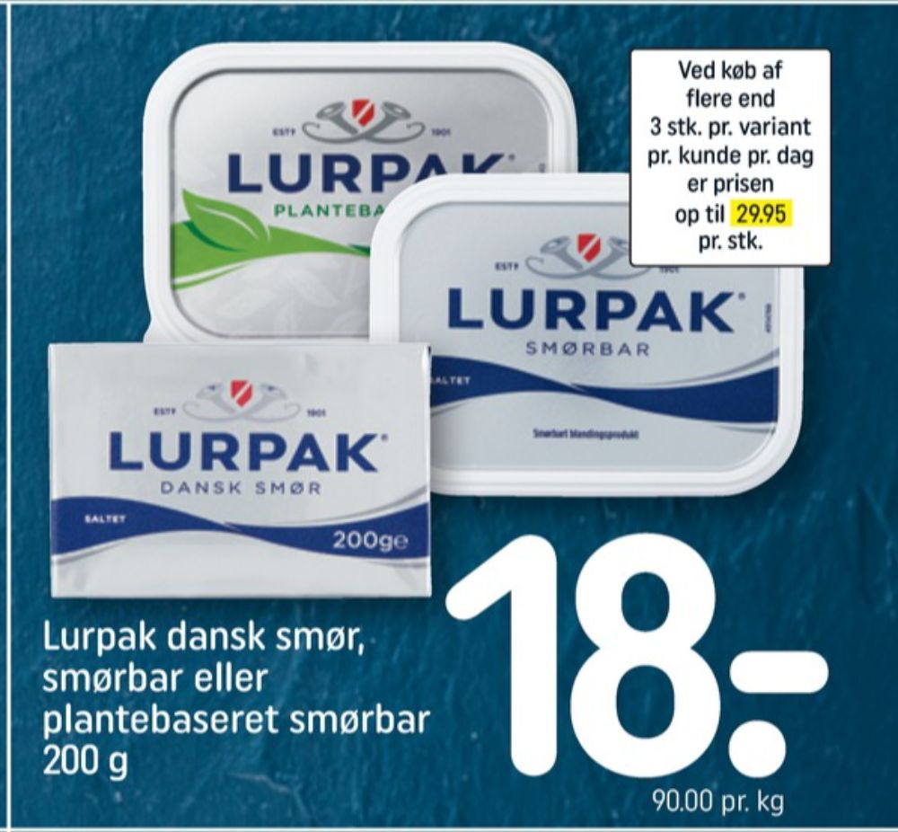 Lurpak, Smørbar