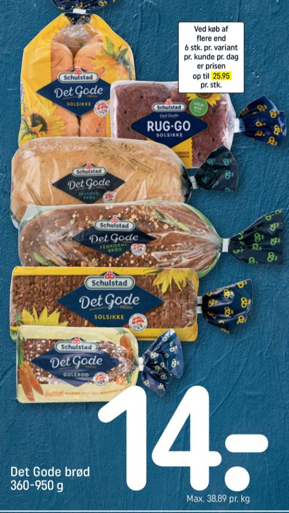 Schulstad Det Gode, Solsikkerugbrød