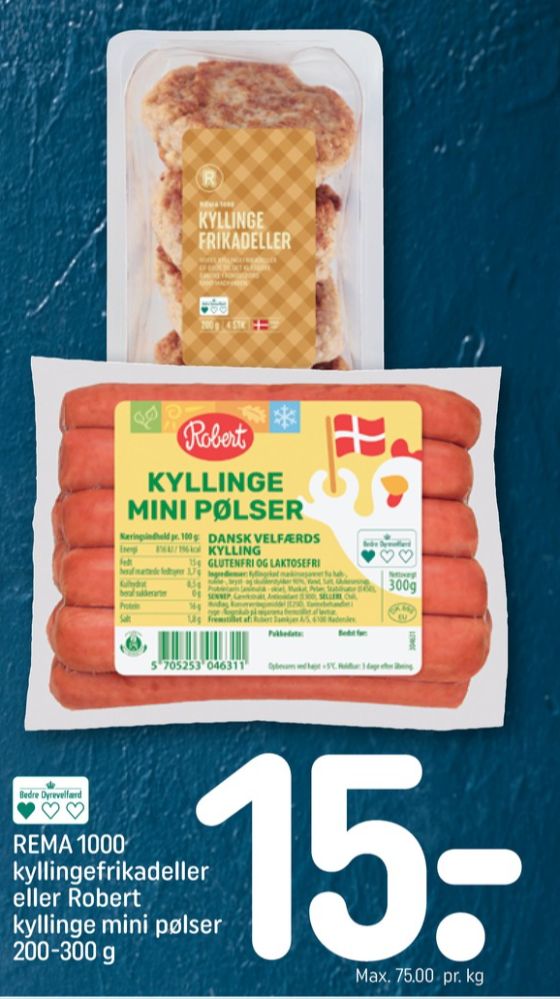 Robert, Kyllingepølser