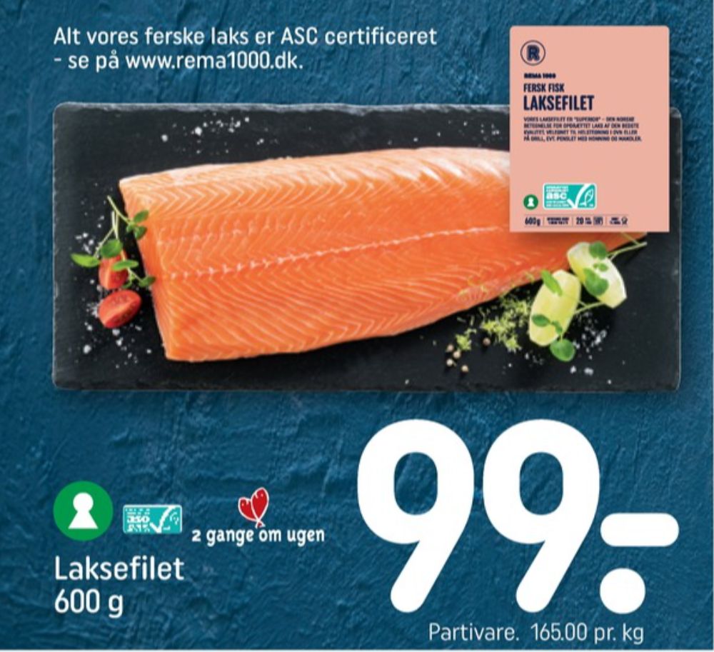 Rema 1000, Laksefilet