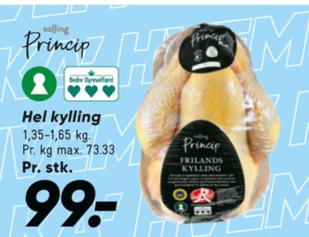Salling Princip, Kylling