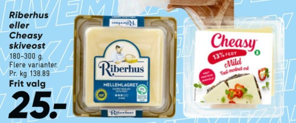 Cheasy, Skiveost Mellemlagret 13%