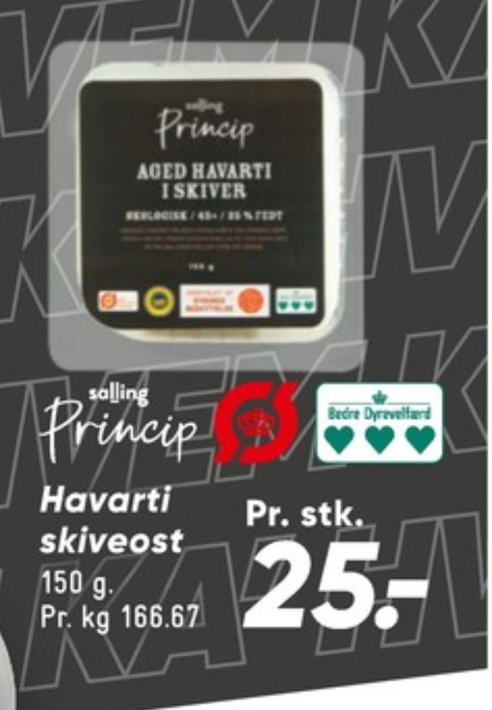 Salling ØKO, Skiveost