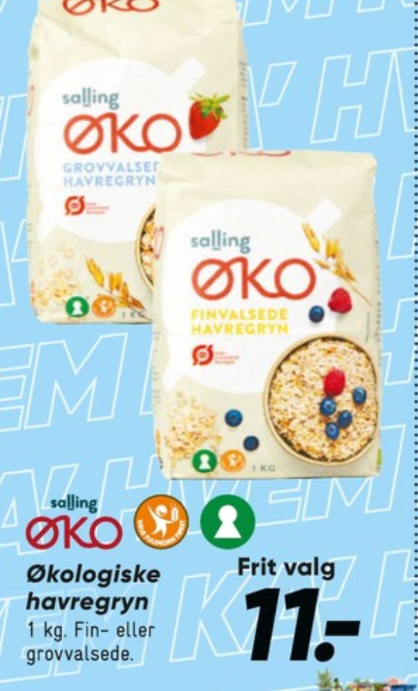 Salling ØKO, Grovvalsede Havregryn