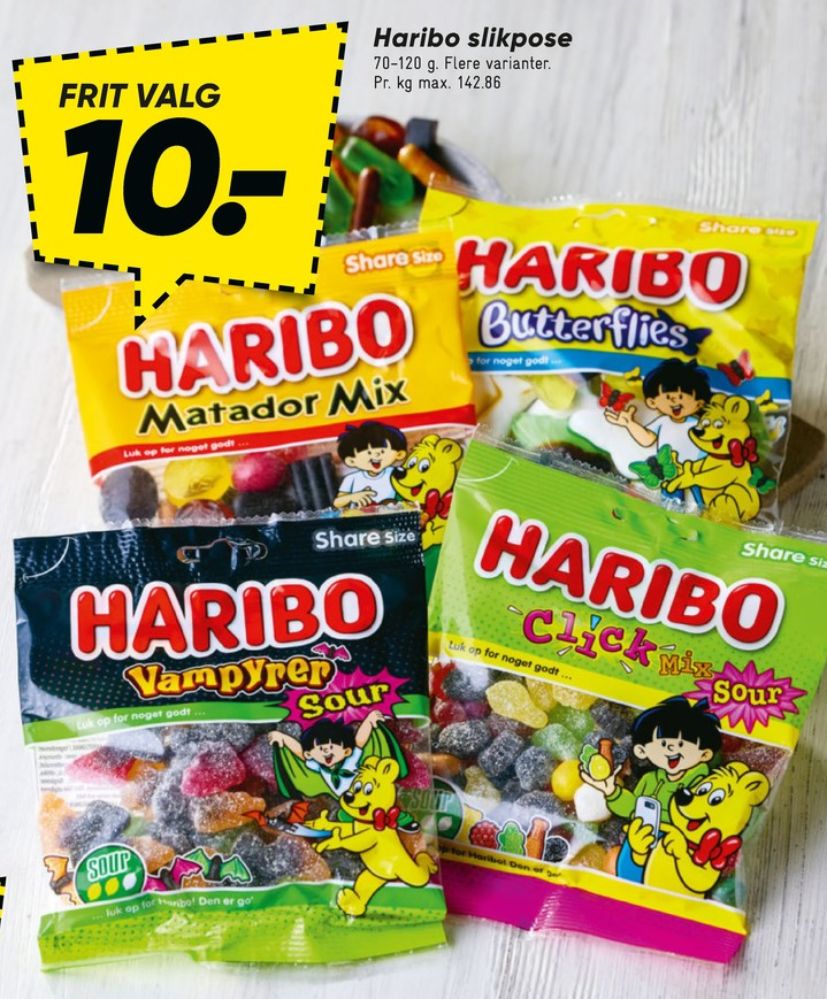 Haribo Butterflies, Slikposer