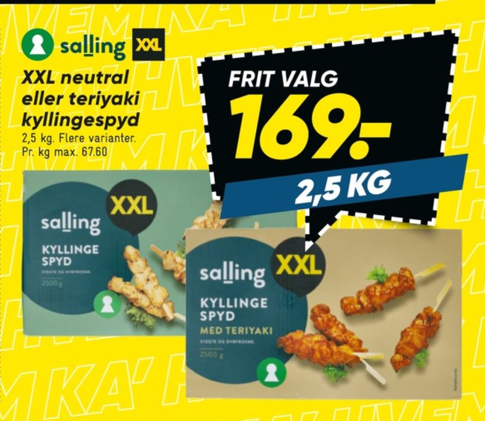 Salling, Kyllingespyd med Teriyaki