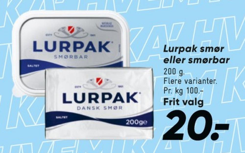 Lurpak, Smørbar