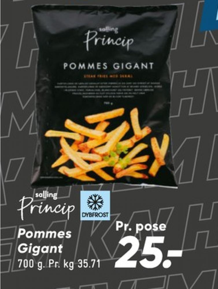 Salling Princip, Pommes Gigant